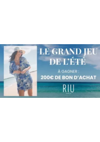 Prospectus Jacqueline Riu PARIS 73 Rue St Lazare : Le grand jeu de l'été