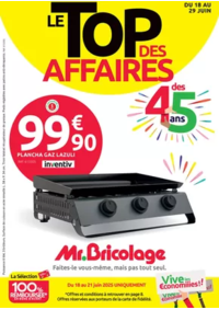 Prospectus Mr Bricolage CACHAN : LE TOP DES AFFAIRES DES 45 ANS