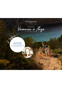 Prospectus Cyrillus Clermont Ferrand : Vacances à Ibiza