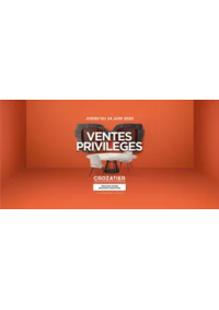 Prospectus Crozatier CAMBRAI : Ventes Privilèges
