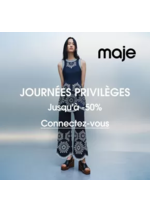 Prospectus Maje : Journées privilèges Jusqu'à -50%