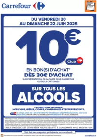 Prospectus Carrefour Drive VILLABE : OPÉRATION BON D’ACHAT SUR LES ALCOOLS