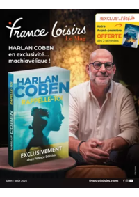 Prospectus France loisirs Angers : Juillet - Août 2025