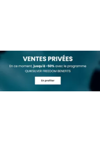 Prospectus Quiksilver Paris Italie 2 : Ventes Privées jusqu'à -50%