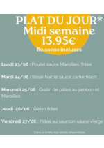 Prospectus crocodile : Plat Du Jour