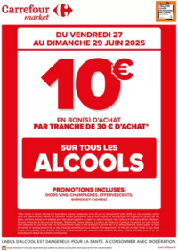 Prospectus Carrefour Market VILLEFRANCHE SUR SAONE : CE WEEK-END, OPERATION BON D’ACHAT SUR L’ALCOOL