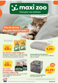 Prospectus Maxi zoo Corbeil Essones : Pas de stress Nos prix font le reste !