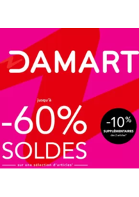 Prospectus Damart BESANCON : SOLDES jusqu’à -60% sur une sélection d’articles