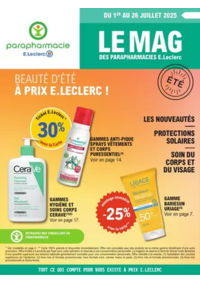 Prospectus Parapharmacie E.Leclerc TONNEINS : Magazine Eté