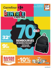 Prospectus Cora VERDUN : La rentrée à petit prix