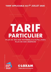 Prospectus Loxam BOURG ACHARD : Tarifs particuliers