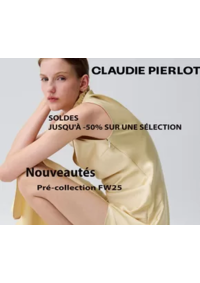 Prospectus Claudie Pierlot PARIS Guichard : SOLDES JUSQU'À -50% SUR UNE SÉLECTION