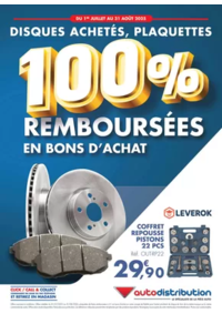 Prospectus auto distribution POISSY : Disques achetés, plaquettes
