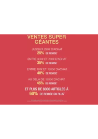Prospectus MAUBOUSSIN HOUDEMONT : VENTES SUPER GÉANTES