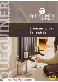 Prospectus Quéguiner matériaux Concarneau : Bien anticiper la rentrée