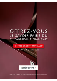Prospectus Cuisines Schmidt CHOLET : Offrez-vous le savoir-faire du premier fabricant français* !