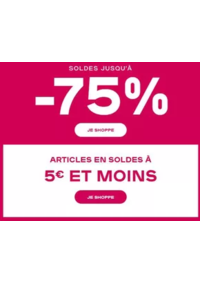 Prospectus Claire's PARIS SNCF Gare du Nord - Mezzanine 12 Rue de Dunkerque : SOLDES jusqu'à -75 %