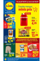 Promos et remises  : Retrouvez vos marques préférées du quotidien à prix minis en supermarché Lidl !
