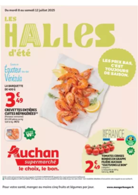 Prospectus Auchan Supermarché Orchies : Les halles d'été, les prix bas c'est toujours de saison