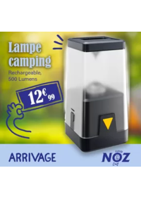 Prospectus NOZ Claira : ARRIVAGE Lampe camping