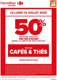 Prospectus Carrefour ECULLY : OPÉRATION BONS D’ACHAT SUR LES CAFÉS & THÉS