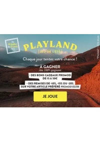 Prospectus Promod Sainte Savine : Jeu de l'été : PLAYLAND