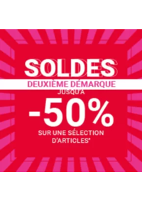 Prospectus Courir PARIS : Deuxième démarque soldes Jusqu'à -50%