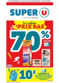 Prospectus Super U MAZE : Spécial Rentrée des classes