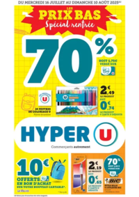Prospectus Hyper U SIERENTZ : Spécial Rentrée des classes