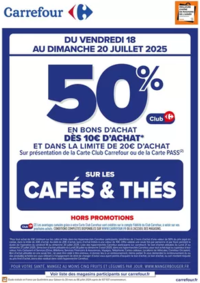 Prospectus Carrefour Express Paris 114 boulevard St Germain : OPERATION BON D’ACHAT SUR LES CAFES & THES