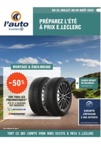 Prospectus L'auto E.Leclerc SAINT AMAND LES EAUX : THEMATIQUE ETE 2
