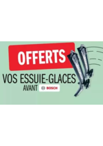Promos et remises  : Vos balais d'essuie-glaces avant Bosch OFFERTS