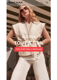 Prospectus NAFNAF PARIS 52 avenue des Champs-Elysèes : SOLDES TOUT À -70%