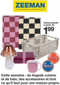 Prospectus Zeeman Valenciennes : Cette semaine : du lingede cuisine et de bain, des accessoires et tout ce qu'il faut pour une maison