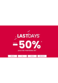 Prospectus Okaïdi CALUIRE ET CUIRE : Last days jusqu'à -50%