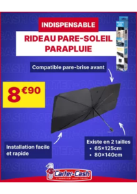 Prospectus CARTER CASH NOGENT SUR OISE : Le pare-soleil parapluie, c’est l’astuce anti-chaleur à toujours avoir dans sa voiture.