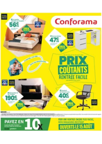 Prospectus Conforama COLOMBES : Prix coutants