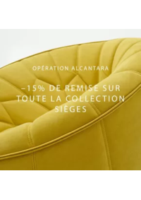 Prospectus CINNA BAGNEUX : Profitez de -15% sur nos sièges tapissés en Alcantara