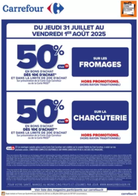 Prospectus Carrefour DOUAI - FLERS EN ESCREBIEUX : OPÉRATION BON D’ACHAT SUR FROMAGES & CHARCUTERIE