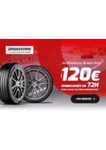 Promos et remises  : Jusqu’à 120€ remboursés avec BRIDGESTONE chez Profil Plus !