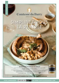 Prospectus Comtesse du Barry Paris 93 rue Saint-Antoine : SEPTEMBRE 2025