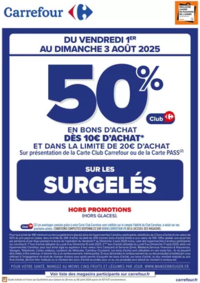 Prospectus Carrefour ECULLY : OPÉRATION BON D’ACHAT SUR LES SURGELES