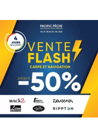 Prospectus Pacific Pêche CLERMONT-FERRAND - AUBIÈRE : Vente Flash 100% CARPE - NAVIGATION
