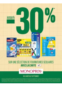 Prospectus Monoprix VALENCIENNES : GUIDE DE RENTREE