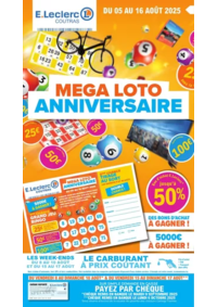Prospectus E.Leclerc COUTRAS : ANNIVERSAIRE MAGASIN 2025