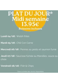 Prospectus Crocodile Dunkerque - Grande-Synthe : Plat Du Jour