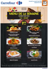 Prospectus Carrefour CHALON SUR SAONE Zone Nord : MENU CAFÉTÉRIA