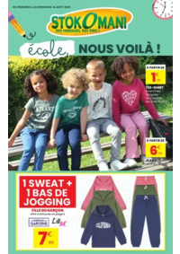Prospectus Stokomani Cormontreuil : 1 SWEAT + 1 BAS DE JOGGING