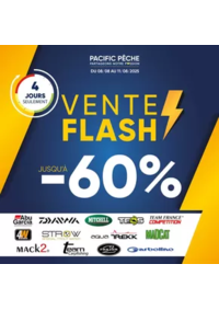 Prospectus Pacific Pêche FOUQUIÈRES LES BÉTHUNE : Jusqu'à -60% sur une sélection de grandes marques .Disponible en magasin et sur le web !