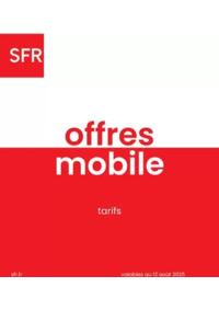 Prospectus SFR AMIENS 31 rue des 3 Cailloux : Offres mobile